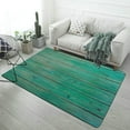 thumbnail image 1 of Ocean Aqua Blue Teal Old Wood Turquoise Carpet for Home Decoration Soft Comfy Rugs for Bedroom Room Living Room Bathroom Entrance Door Non-slip Comfort Mat 59"x71", 1 of 7