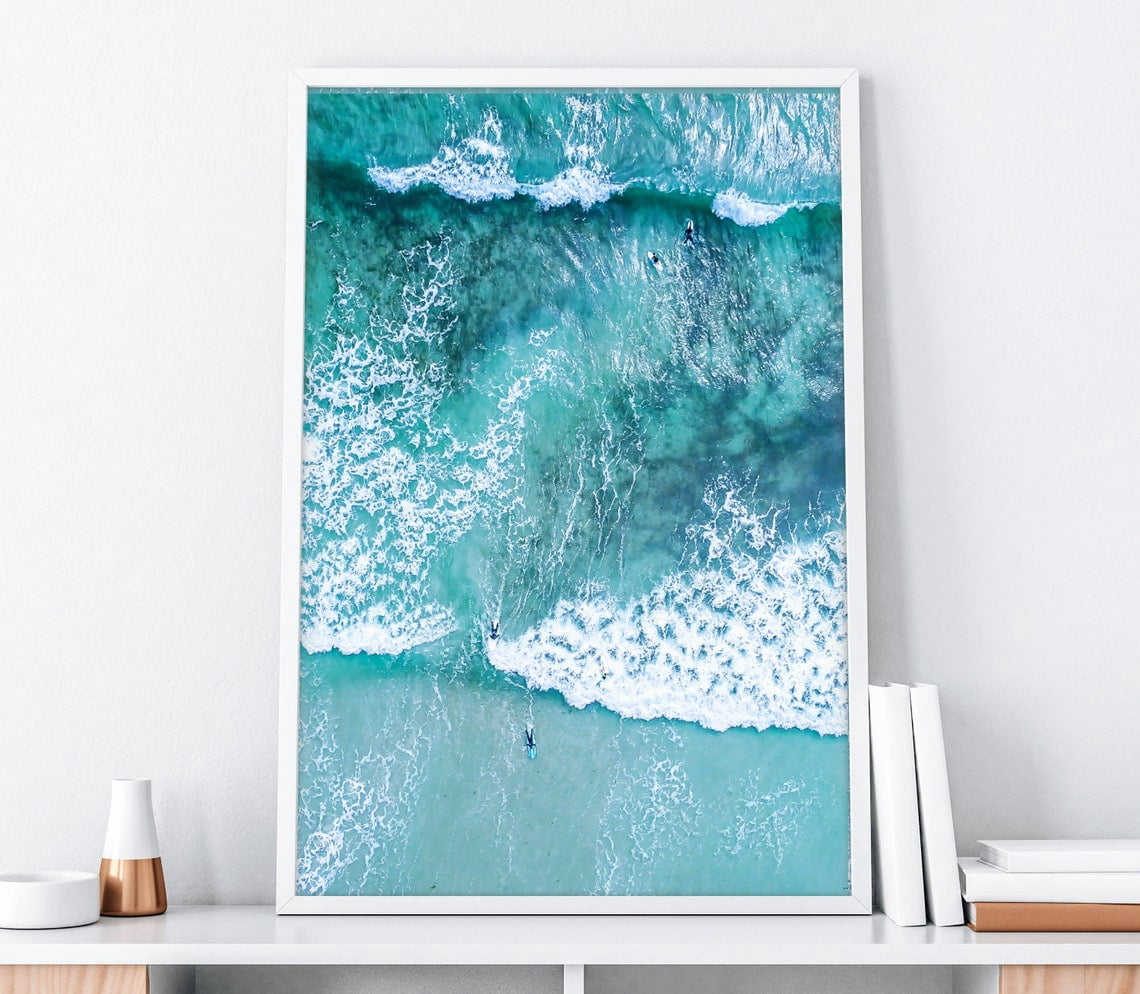 Ocean Art Poster Ocean Wave Art Beach Surf Poster Aerial Poster ocean-art-poster-ocean-wave-art-beach-surf-poster-aerial-poster