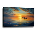 thumbnail image 1 of Ocean Art Wall Decor Sea Wall ArtSunset Wall ArtSunset Fisherman Canvas Wall Art Painting For Livingroom Decor Office Bedroom Decoration, 1 of 7