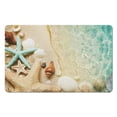 thumbnail image 1 of Ocean Beach Bathroom Rug, Washable Absorbent Non Slip Nautical Bath Mat, Indoor Decor Durable Low Plush Door Mat and Bathtub Shower Carpet 20x32 Inches, 1 of 5