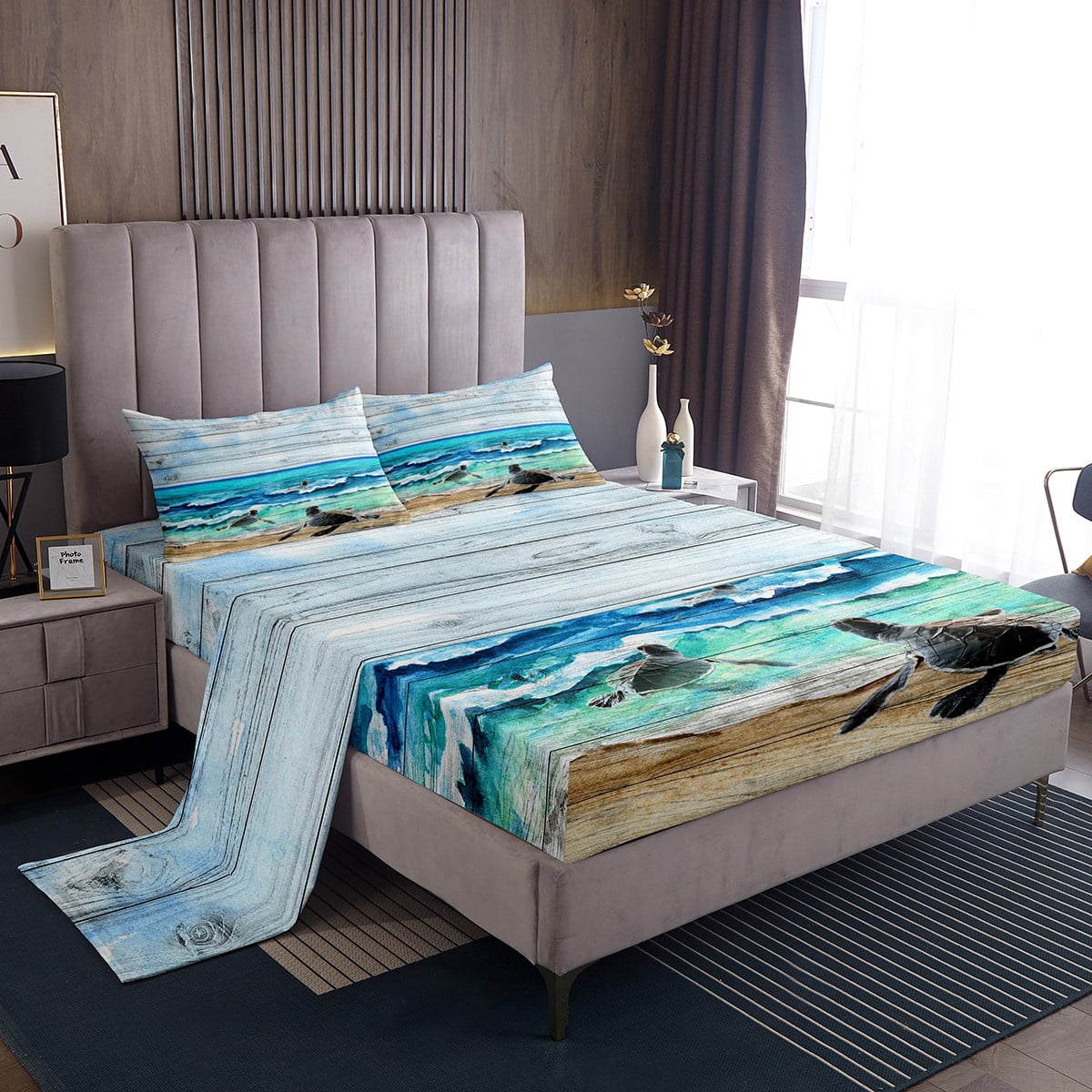 Ocean Beach Bed Sheets Set King Size Sea Turtle Sheets Tortoise ocean-beach-bed-sheets-set-king-size-sea-turtle-sheets-tortoise