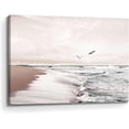 thumbnail image 1 of Ocean Beach Canvas Wall Art: Coastal Picture Seaside Sea Wave Print Decor Sunrise Seascape Artwork Relaxing Bedroom Living Room Home Office Painting Decoration, 1 of 6