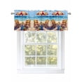 thumbnail image 1 of Ocean Beach Chair Curtain Valances for Windows, Sun Umbrella Window Valances, Window Treatment Rod Pocket Valance Curtains for Living Room/Kitchen/Bedroom/Bathroom, 54x18inch, 1 of 9