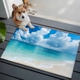 thumbnail image 1 of Ocean Beach Front Door Rugs 2x3 ft Summer Nature Sea Sky Cloud Scenery Small Rug for Entryway Non Slip Washable Bathroom Door Mat Absorbent Floor Mat for Indoor Entrance, 1 of 9