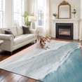 thumbnail image 1 of Ocean Beach Large Area Rugs 8x10 ft Summer Waves Gradient Boho Washable Rug Non Slip Indoor Carpet Absorbent Floor Mat for Living Room Bedroom Dining Room, 1 of 9