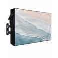 thumbnail image 1 of Ocean Beach Outdoor TV Cover 48 to 50 inch Summer Waves Gradient Boho Waterproof Dustproof TV Covers for Outside with Zipper Remote Control Pocket Flat Screen Protectors, 1 of 7