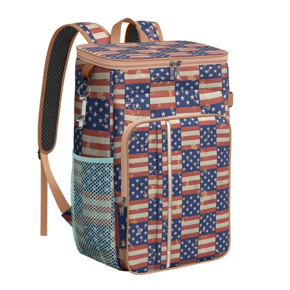 Ocean Beach Scenery Cooler Backpack - 20L Insulated Leakproof Backpack Cooler, Lightweight & Portable for Camping, Travel, Work, with Tablet Compartment & Bottle Opener