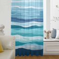 Wave Power Rods Ocean Beach Semi Sheer Curtains Drapes for Living Room, Bedroom, French ...