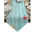 thumbnail image 1 of Ocean Beach StarShell Table Runner Country Wedding Decoration Tablecloth Table Flag Placemat Dust Cover Table Mat For Home, 1 of 5