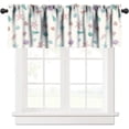 thumbnail image 1 of Ocean Beach Theme Window Valance Curtain,Starfish Seashells Coral, Decorative Curtain Valance for Kitchen Bedroom Decor with Rod Pocket, 1 of 5