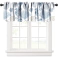 thumbnail image 1 of Ocean Beach Theme Window Valance Curtain,Starfish Seashells Coral, Decorative Curtain Valance for Kitchen Bedroom Decor with Rod Pocket, 1 of 5