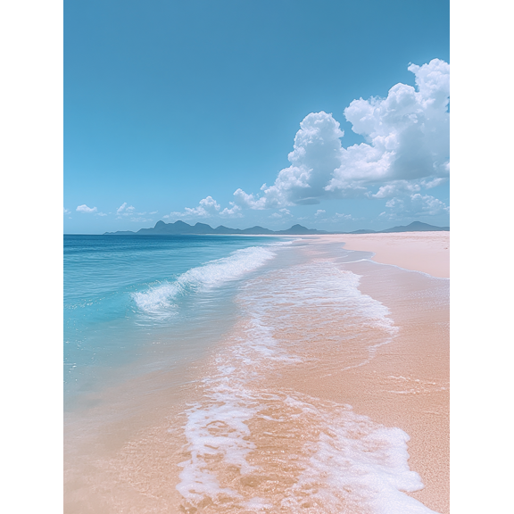 Ocean Beach Wave Canvas Wall Art Print Suitable for Living Room Bedroom Bathroom Office and Hotel Decoration