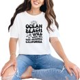 thumbnail image 1 of Ocean Beach Wild Wave 1971 Surf Memories California, Groovy Retro Wavy Text, White Comfort Colors T-Shirt, Small, 1 of 1