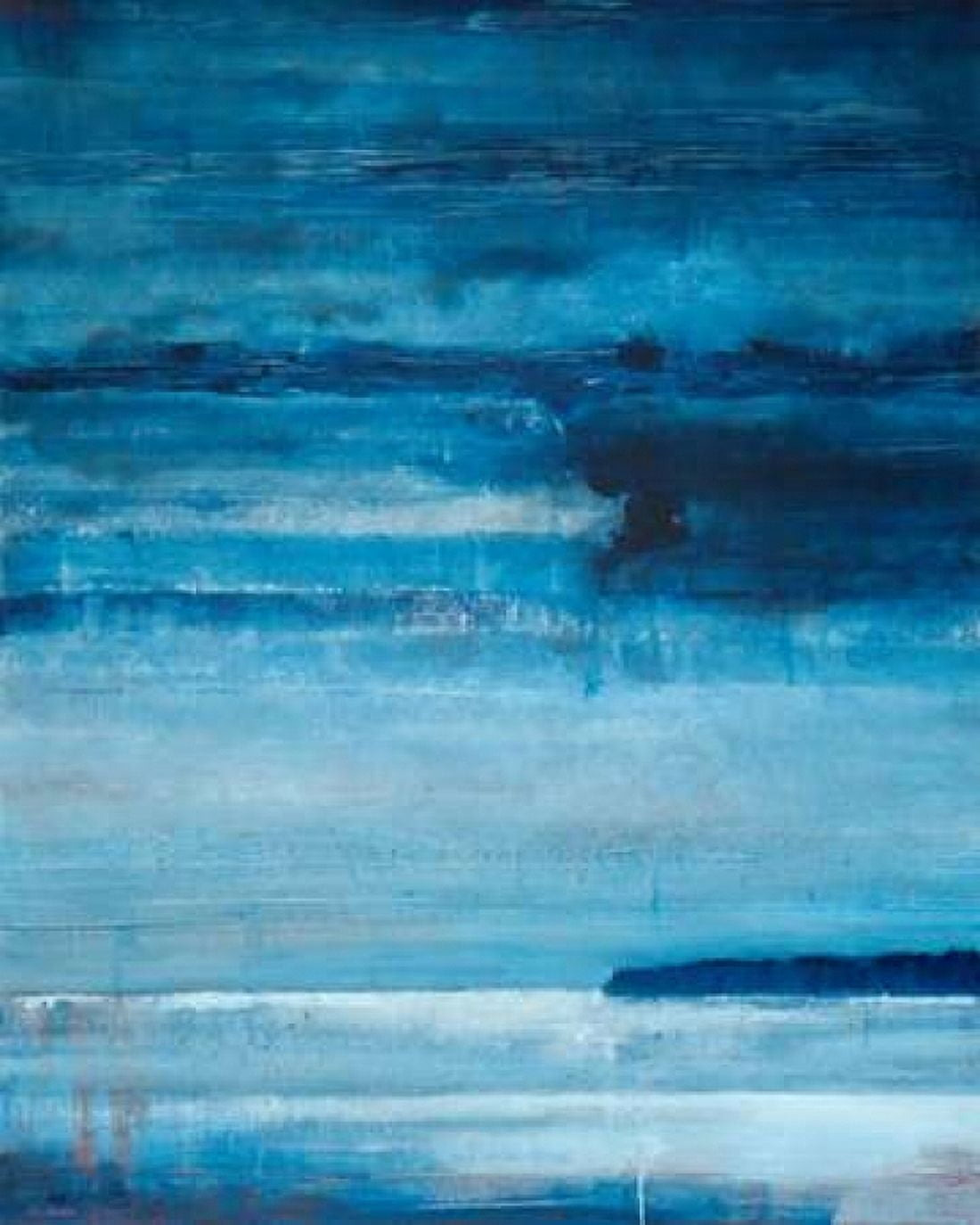 Ocean Blue Canvas Art - Michael A Diliberto (22 x 28)