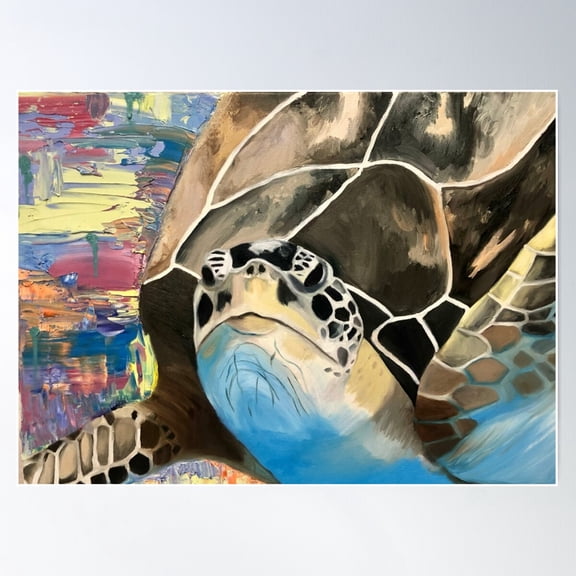 Ocean Blue Poster Wall Art, Modern Wall Decor For Living Room Bedroom, 12x18 UNFRAMED