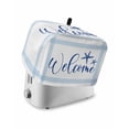 thumbnail image 1 of Ocean Blue Starfish Toaster Cover 2 Slice, Small Kitchen Appliance Covers, Coastal Stripes Summer Ocean Toaster Oven Cover with Loop, Bread Machine Cover Polyester Dust Cover Protection, 1 of 4