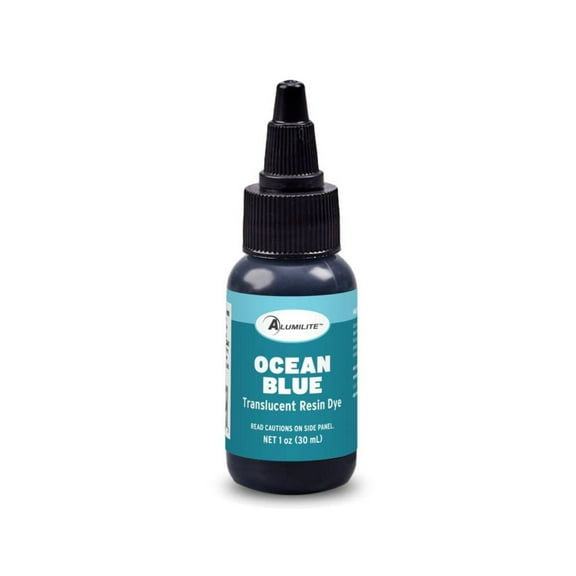 Ocean Blue Translucent Dye (Alumilite) Liquid Dye for Coloring Epoxy Resin, Counters, River Tables, and Arts and Crafts! (Color Pigment Dye, Epoxy Dye)