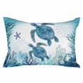 thumbnail image 1 of Ocean Blue Turtles Throw Pillow Cover 12 x 20 Inch Decorative Pillow Cover Coastal Octopus Coral Nautical Starfish Lumbar Pillowcase Seasonal Rectangle Cushion Case for Couch Sofa Bed Living Room, 1 of 9