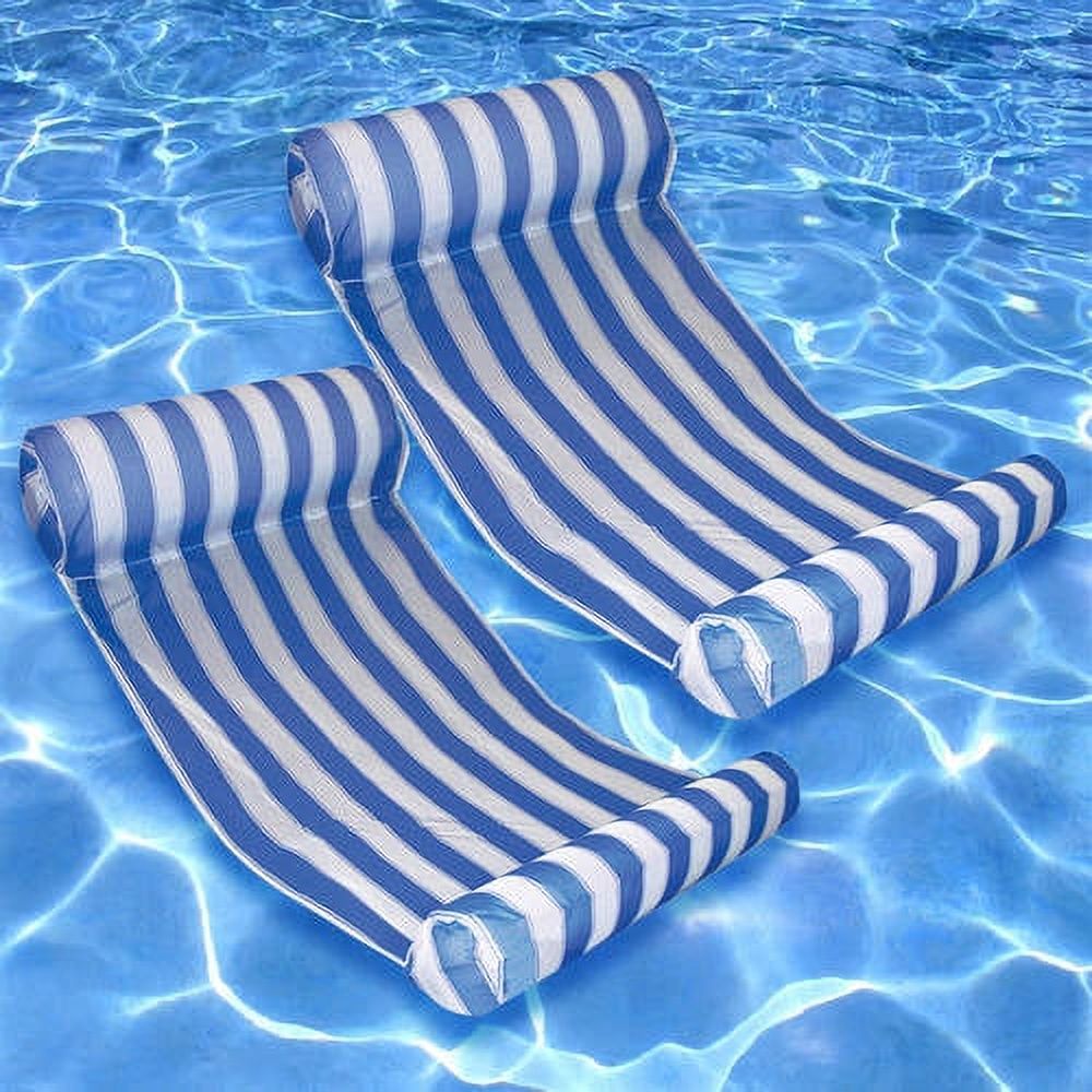 Ocean Blue Vinyl Sun Searcher Key West Water Hammock Pool Float, Blue