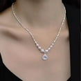 thumbnail image 1 of Ocean Blue Water Drop Pearl Necklace For Women, 1 of 2