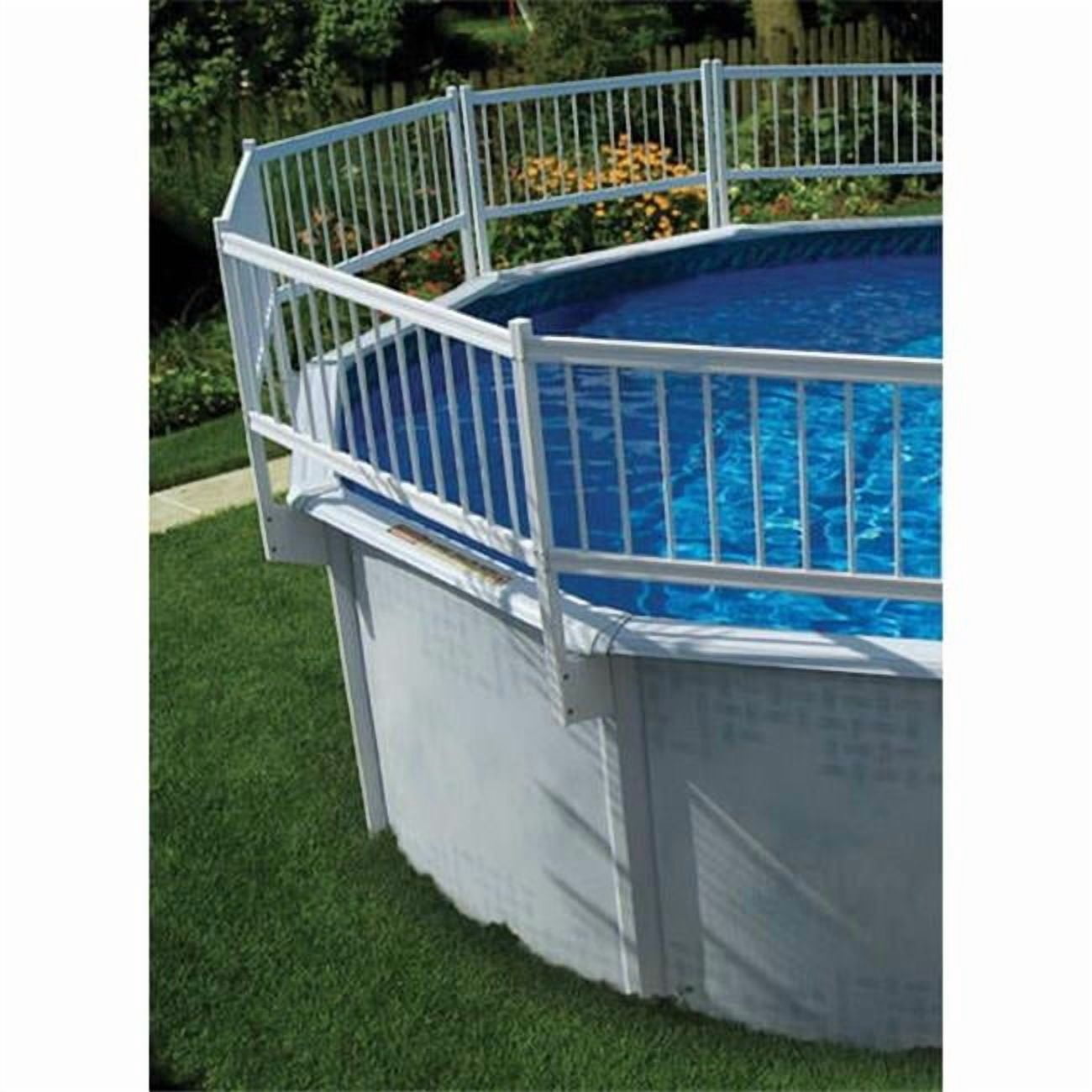 Ocean Blue Water OBW310500 24 in. Above Ground Maintenance Free Resin Fence Kit A - 8 Sections