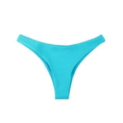 Ocean Blues Women's Cheeky Brazilian Cut Bikini Bottom Seamless Low Rise Bathing Suit Swim Bottom