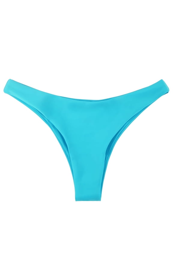Women's Cheeky Brazilian Cut Bikini Bottom Seamless Low Rise Bathing Suit Swim Bottom