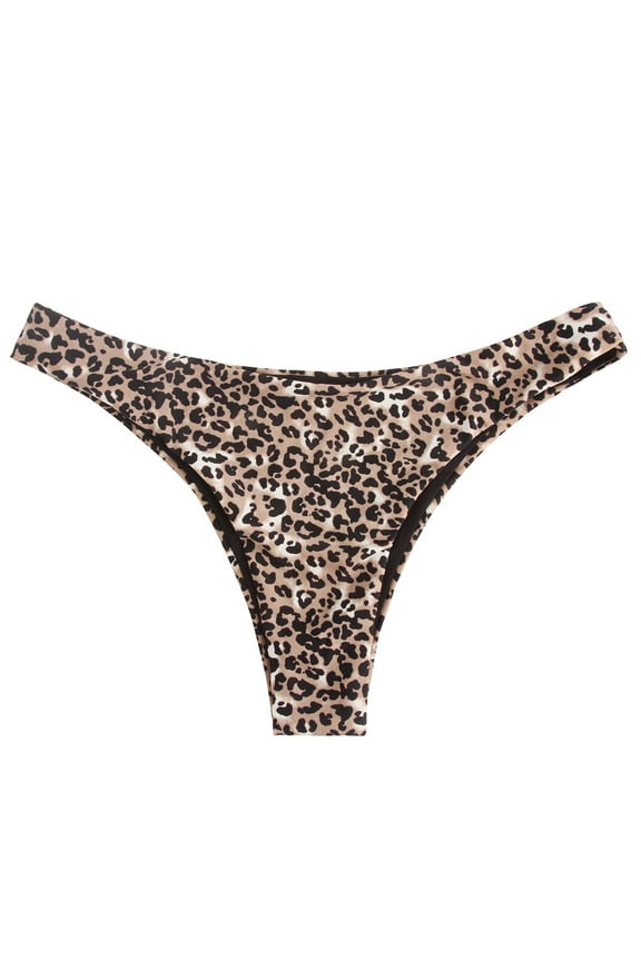 Women's Cheeky Brazilian Cut Bikini Bottom Seamless Low Rise Bathing Suit Swim Bottom