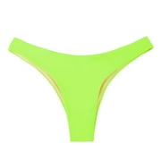 Ocean Blues Women's Cheeky Brazilian Cut Bikini Bottom Seamless Low Rise Bathing Suit Swim Bottom