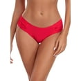thumbnail image 1 of Ocean Blues Women's Full Coverage Bikini Bottom Mid Rise Ruched Sides Swim Bottoms, 1 of 9