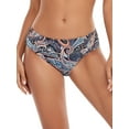 thumbnail image 1 of Ocean Blues Women's Full Coverage Bikini Bottom Mid Rise Ruched Sides Swim Bottoms, 1 of 8