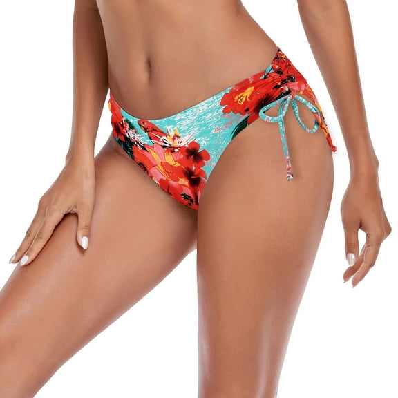 Ocean Blues Women's Full Coverage Swim Bottom Tie Sides Bikini Bottom