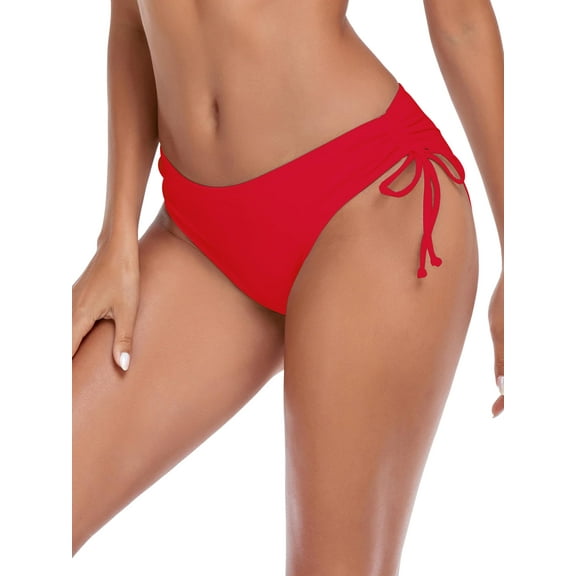 Ocean Blues Women's Full Coverage Swim Bottom Tie Sides Bikini Bottom