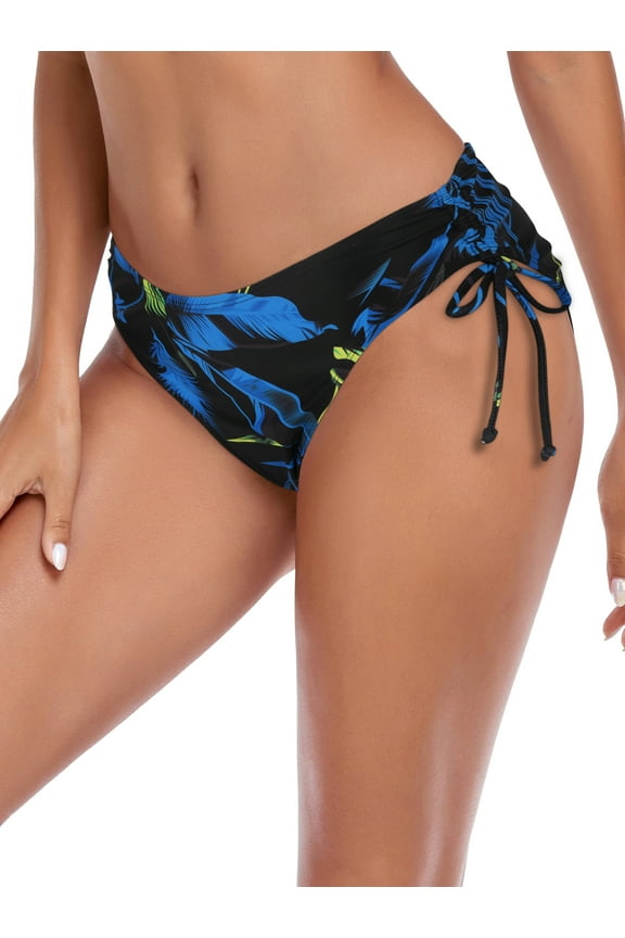 Women's Full Coverage Swim Bottom Tie Sides Bikini Bottom