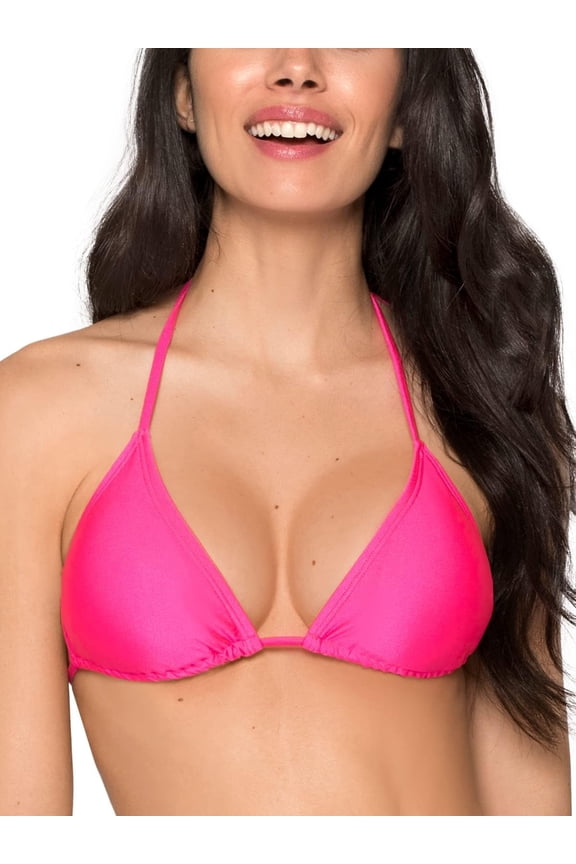 Women's Cheeky Triangle Bikini Top Halter Bathing Suit Top for woman , Size S-2XL