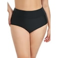 thumbnail image 1 of Ocean Blues Women's Plus Size High Waisted Bikini Bottom Full Coverage Swim Bottom, 1 of 9