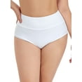 thumbnail image 1 of Ocean Blues Women's Plus Size High Waisted Bikini Bottom Full Coverage Swim Bottom, 1 of 7