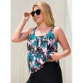 thumbnail image 1 of Ocean Blues Women's Plus Size Swimsuit for Women Tankini Top Only Loose Fit Blouson Bathing Suit Top Size XL, 1 of 9
