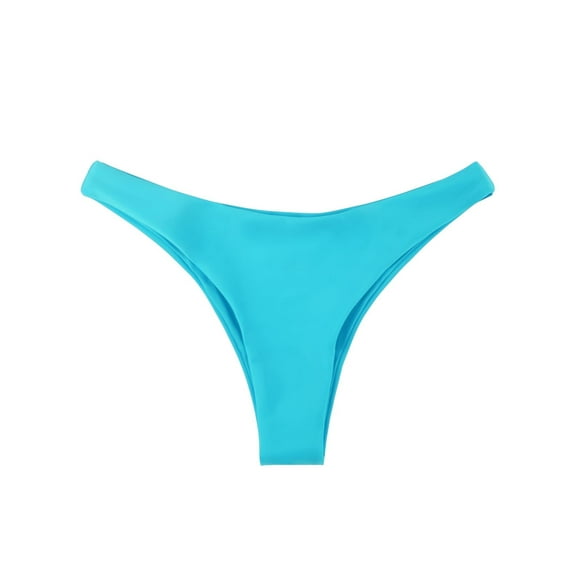 Ocean Blues Women's Cheeky Brazilian Cut Bikini Bottom Seamless Low Rise Bathing Suit Swim Bottom