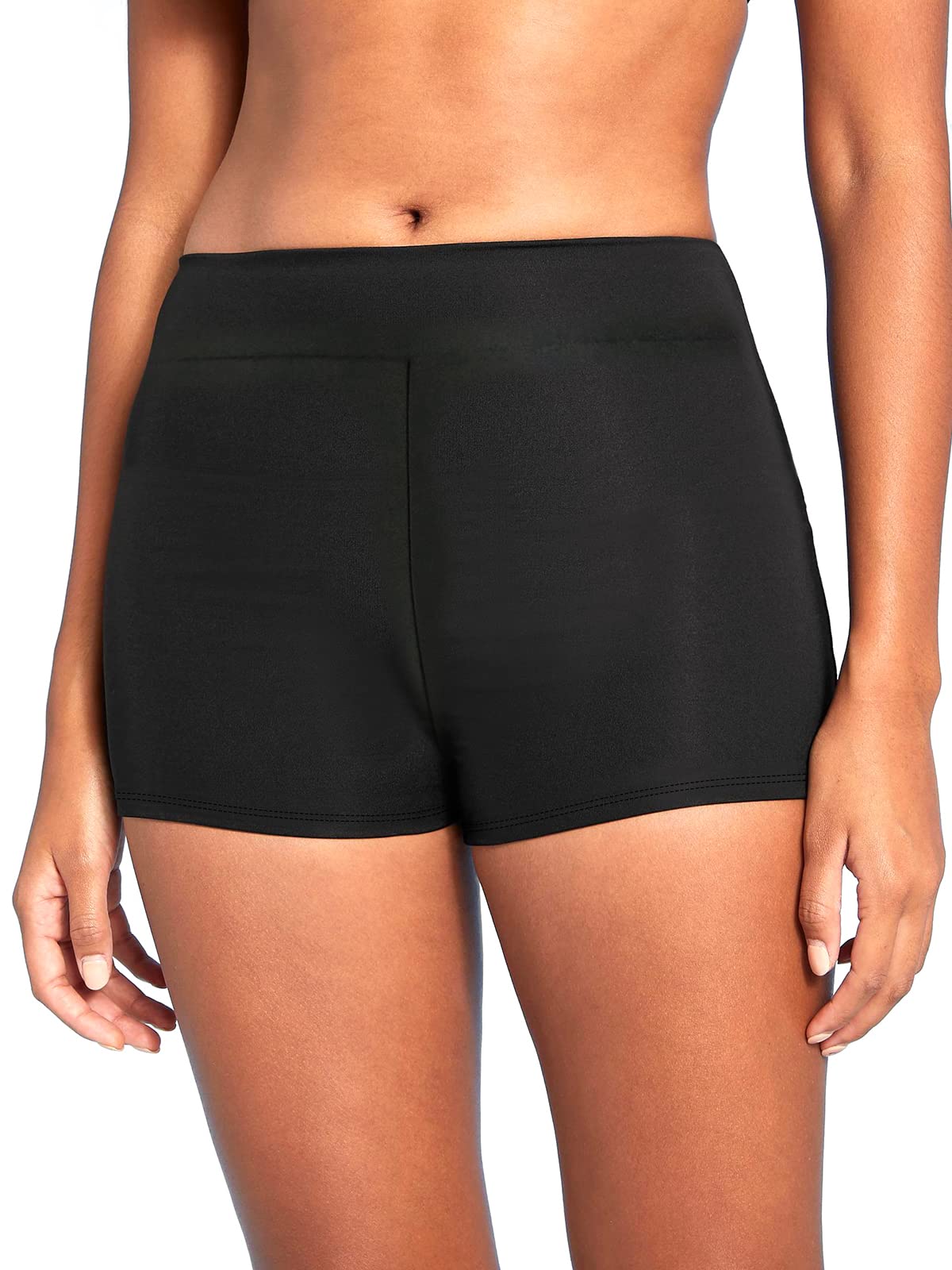 Ocean Blues Women s Swim Short Boyshorts Swim Bottoms High Waisted Board Shorts Walmart
