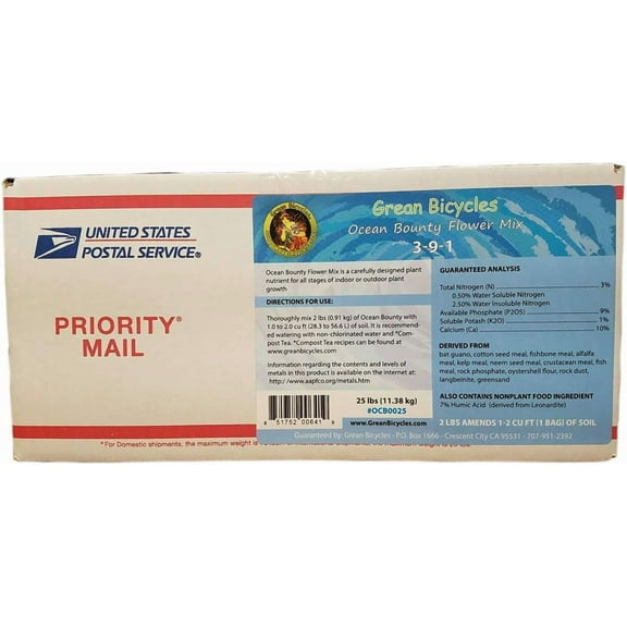 Ocean Bounty (25 lb) Natural  Nutrients -  Food for Indoor  and Outdoor