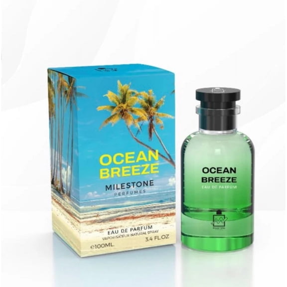 Ocean Breeze by Milestone Emper - Unisex Eau de Parfum - 3.4Fl Oz / 100ml - Fresh Fragrance