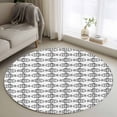 thumbnail image 1 of Ocean Brown Fish Round Area Rug 3.3Ft Washable Circle Rugs for Dining Room Table, Summer Fishing Coastal Nautical Simple Non-Slip Carpet Floor Mats Indoor Outdoor Carpet Runner Aesthetic Home Decor, 1 of 8