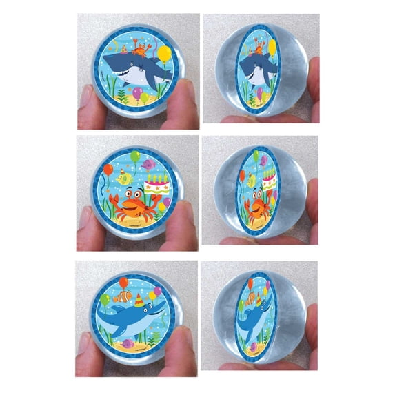 Ocean Buddies Sea Life Animals Water Luau Birthday Party Favor Toy Bounce Balls