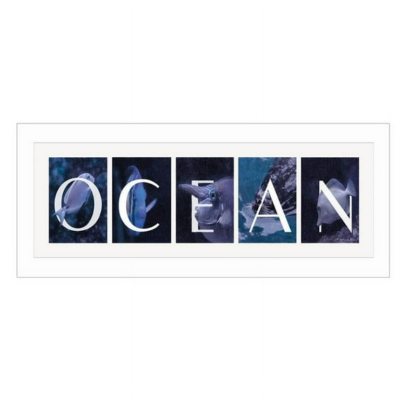 Ocean By RobinLee Vieira Printed Framed Wall Art Wood Multi-Color