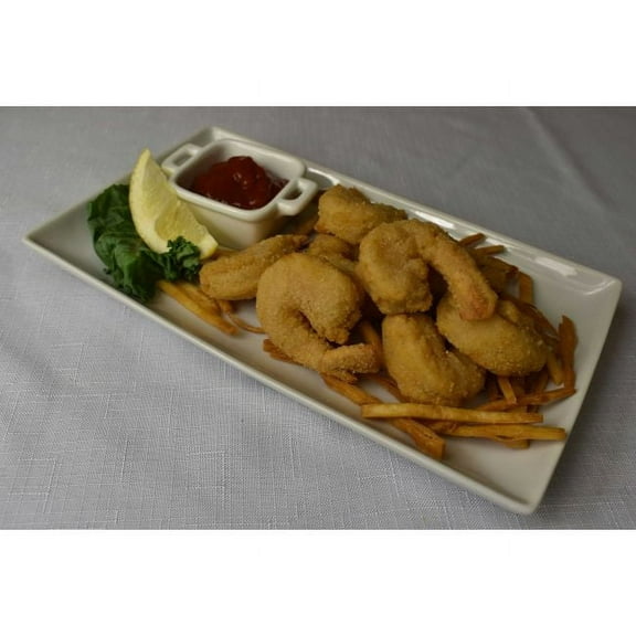 Ocean Cafe Breaded Raw 21 25 Oriental Par Cut Shrimp, 2.5 Pound - 4 per case.