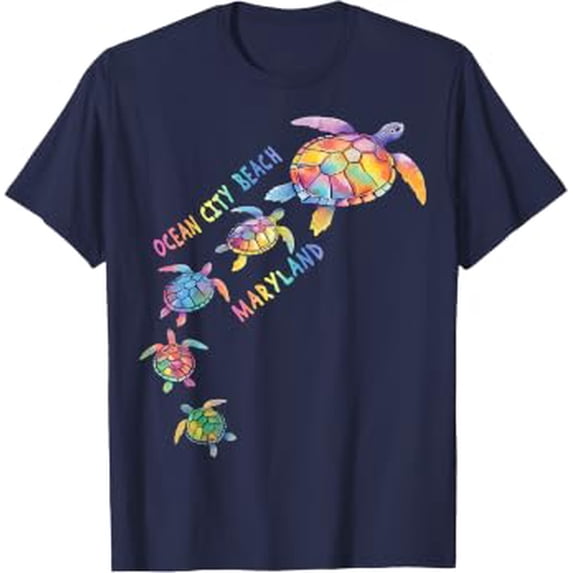 Ocean City Beach Maryland Sea Turtle Lover Beach T-Shirt