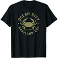 thumbnail image 1 of Ocean City Maryland Crab Retro Throwback Men Women Souvenir T-Shirt, 1 of 4
