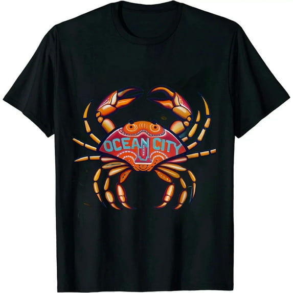 Ocean City Maryland Crab Tie Dye Summer Vacation T-Shirt