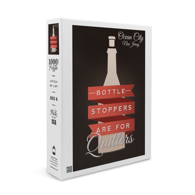 Ocean City, NJ, Bottle Stoppers are for Quitters (1000 Piece Puzzle